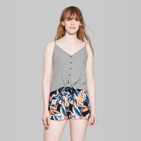 Wild Fable button up front waffle tank top - Picture 2 of 6